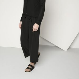 Arizona Soft Footbed Birkenstock in Black Suede Leather